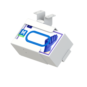 Glove Box Bracket, White, Aluminum, Tech Bay Mount